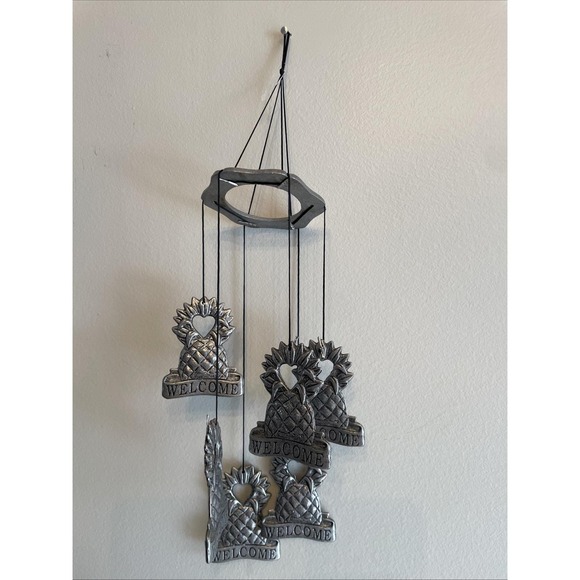 Carson Other - Vintage Carson Metal Wind Chime USA Made Pineapple Welcome Hospitality Decor